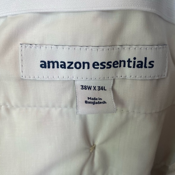 NWT Amazon Essentials Men’s Stone/beige  Slacks, size 38W34L - Picture 4 of 5